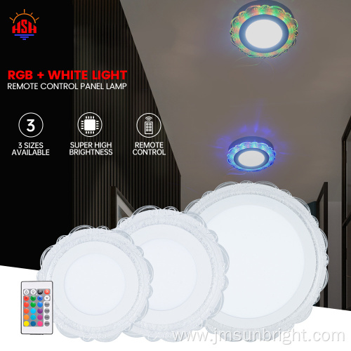 RGB white remote control panel light